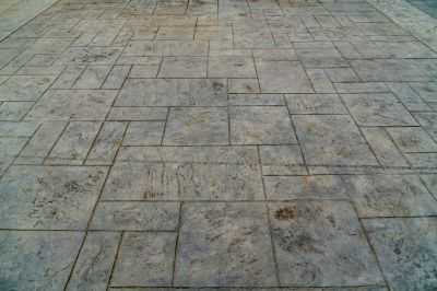 Stamped concrete patterning