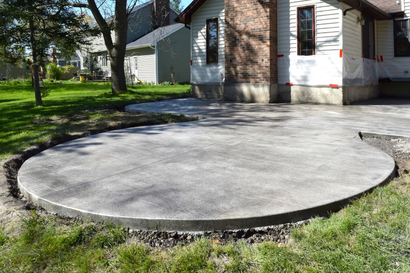 Concrete Patio Installation detail